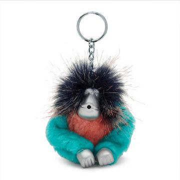 Kipling Fun Hair Sven Monkey Keychain Accessories Gradient Hair | AU 1940IL